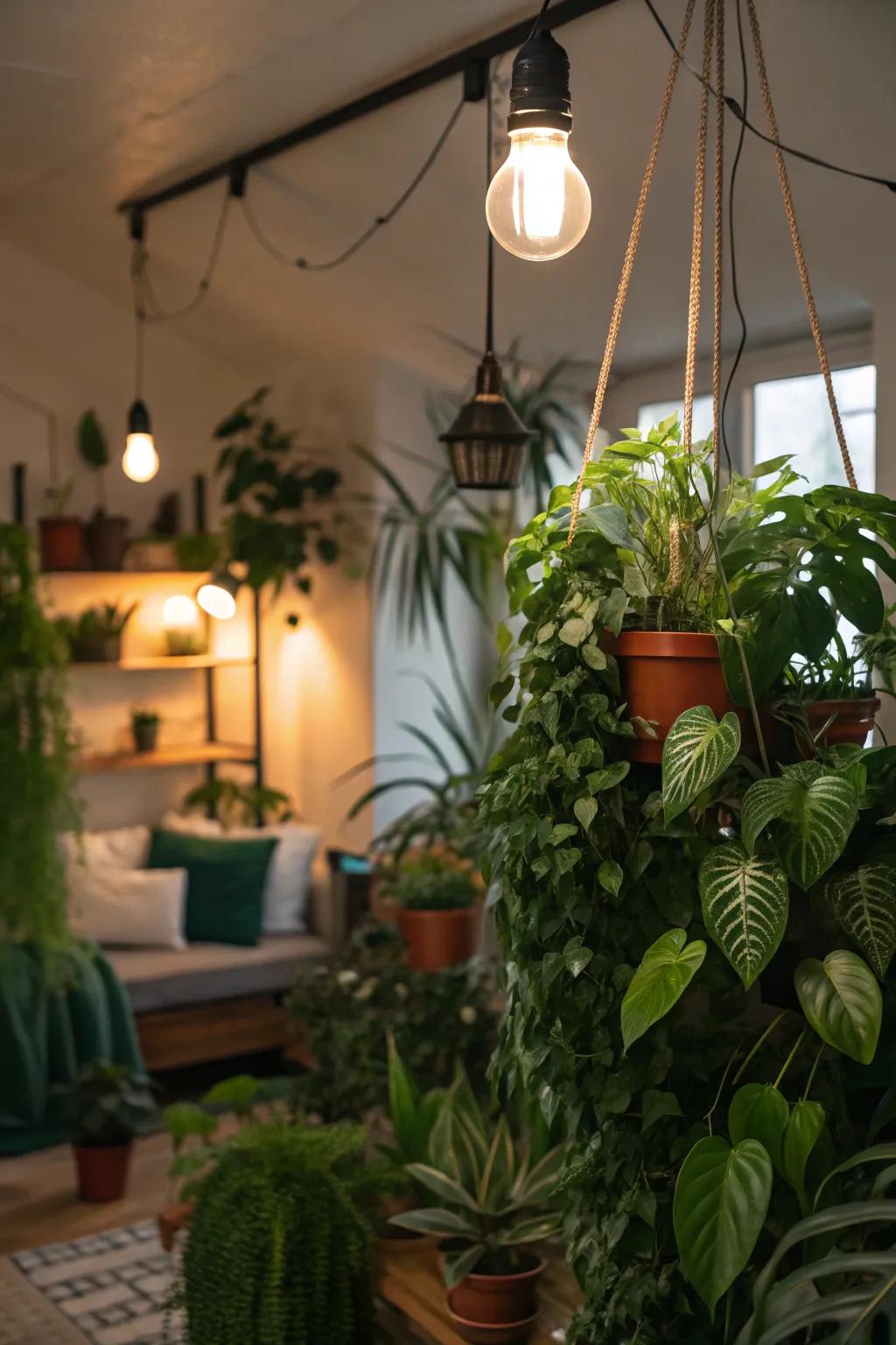 An indoor greenhouse turns your spare room into a green paradise.