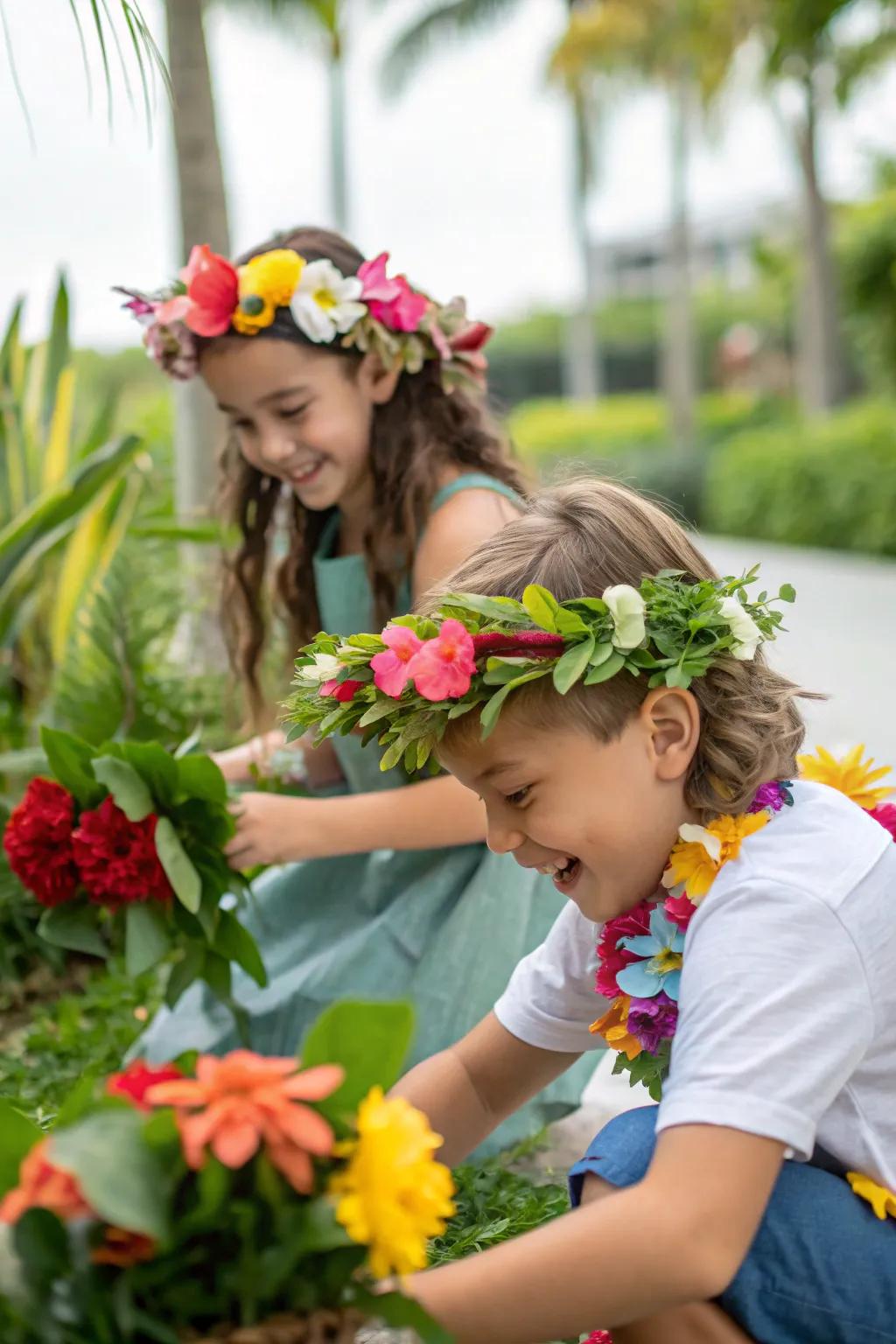 Creative fun with make-your-own flower crowns