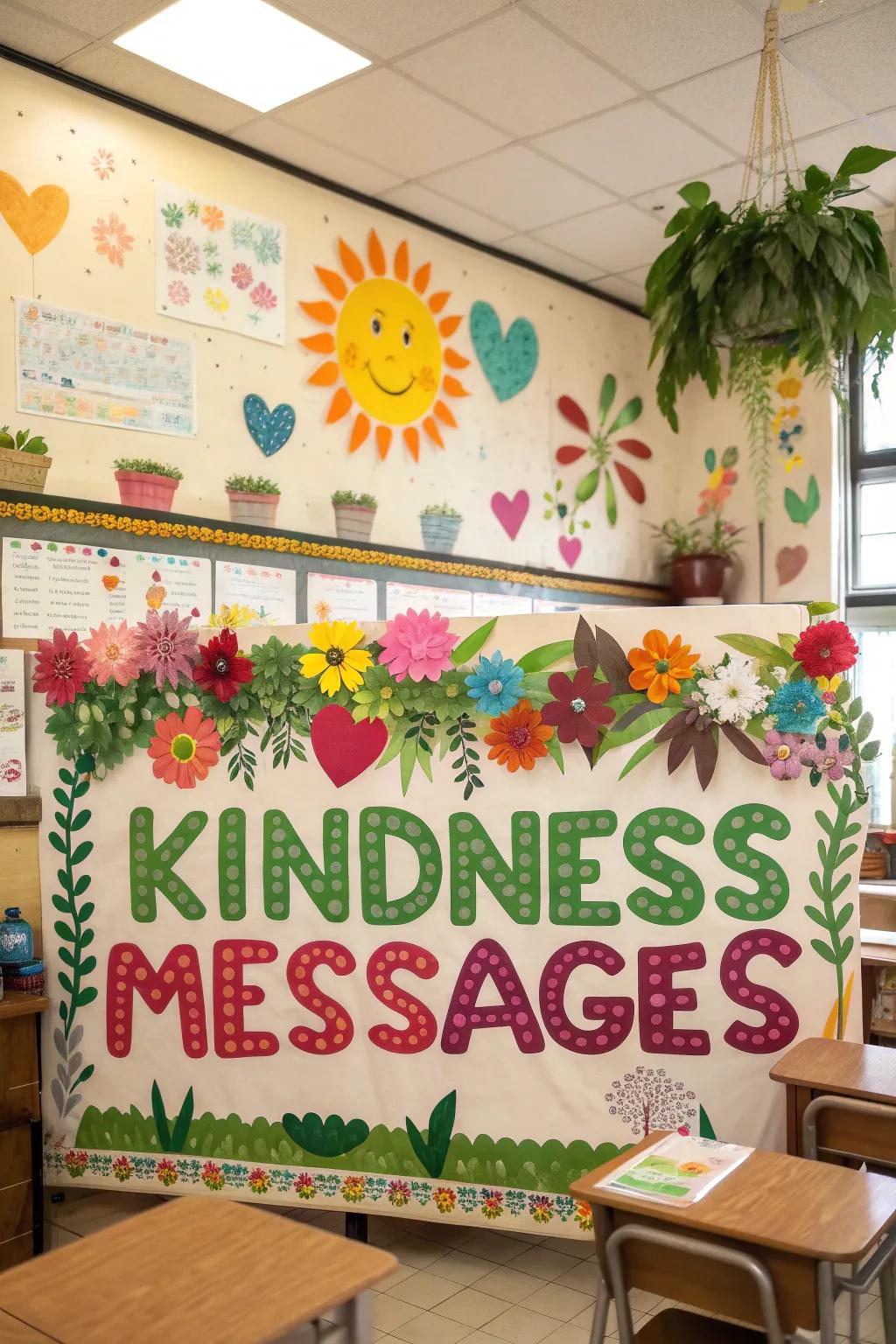 Planting seeds of kindness in the classroom garden.