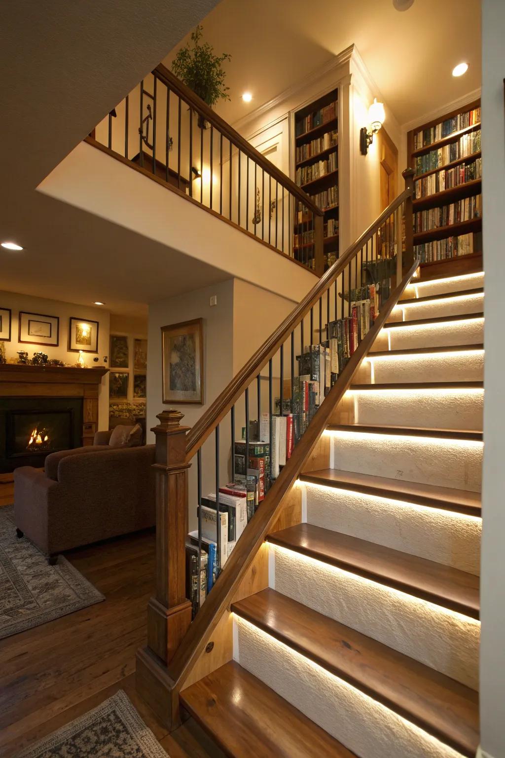 Make a comfy reading spot with built-in bookshelves.