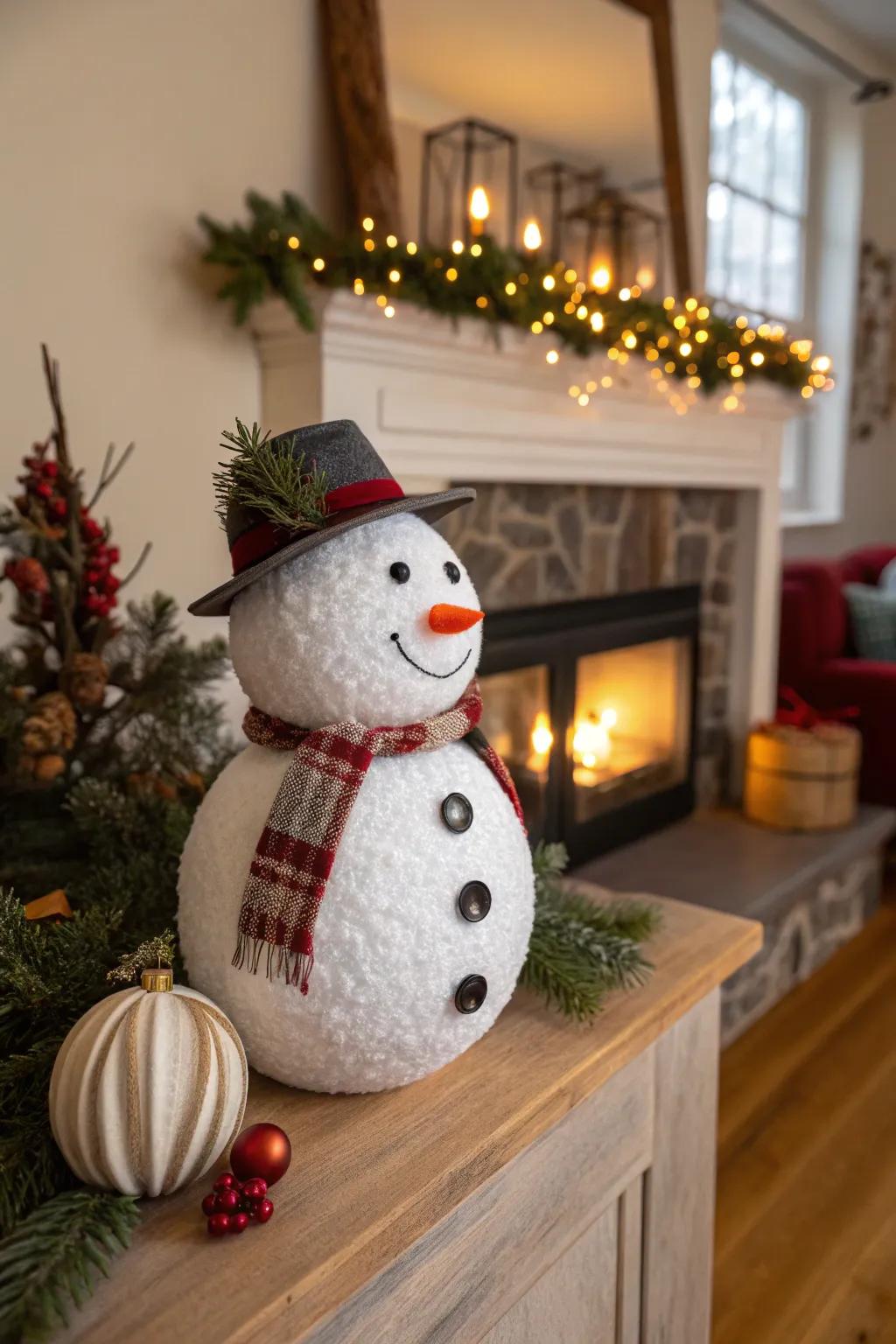 Snowman ornaments bring a playful charm to your decor.