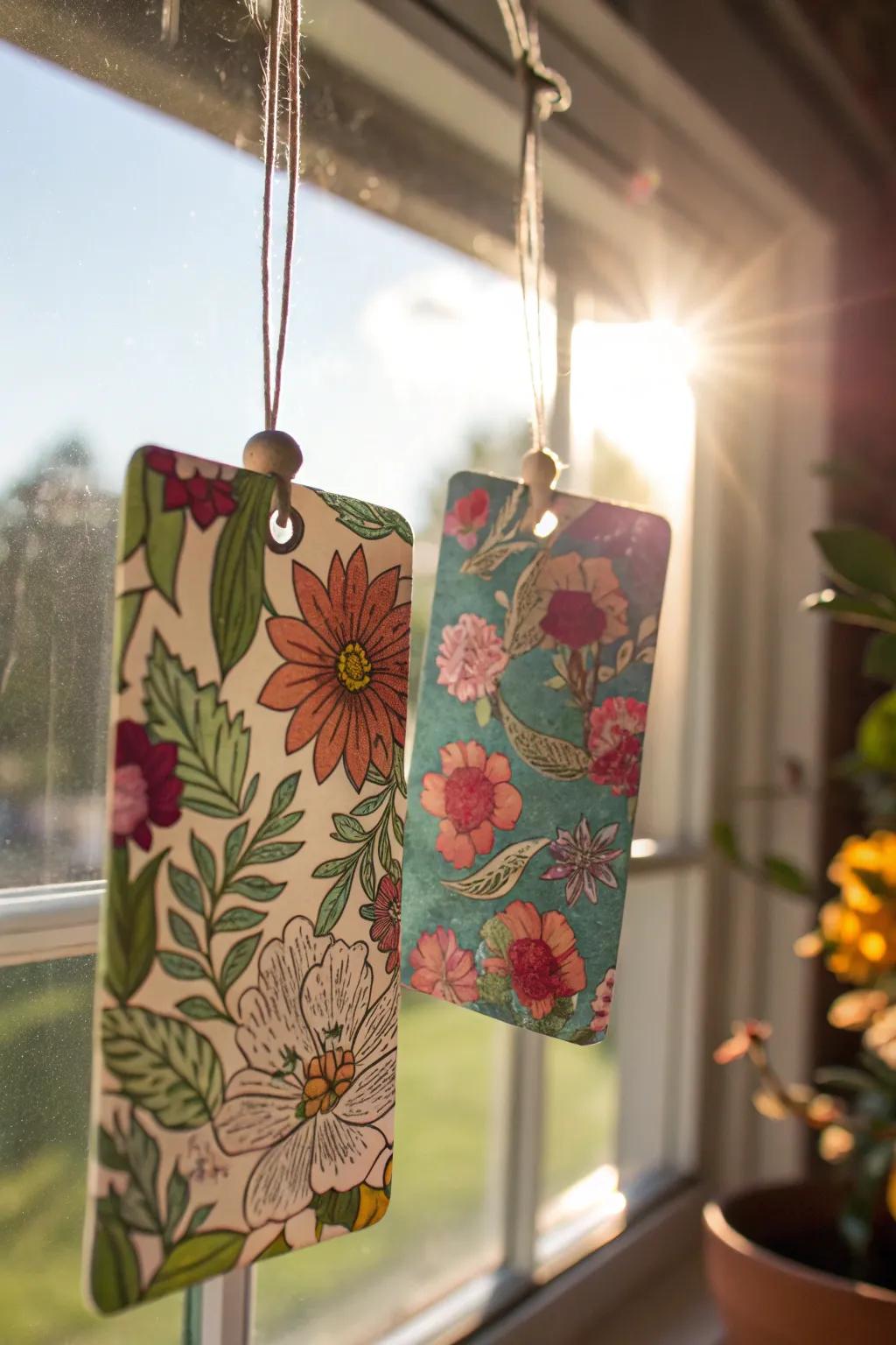 Embrace nature with floral-patterned air fresheners.