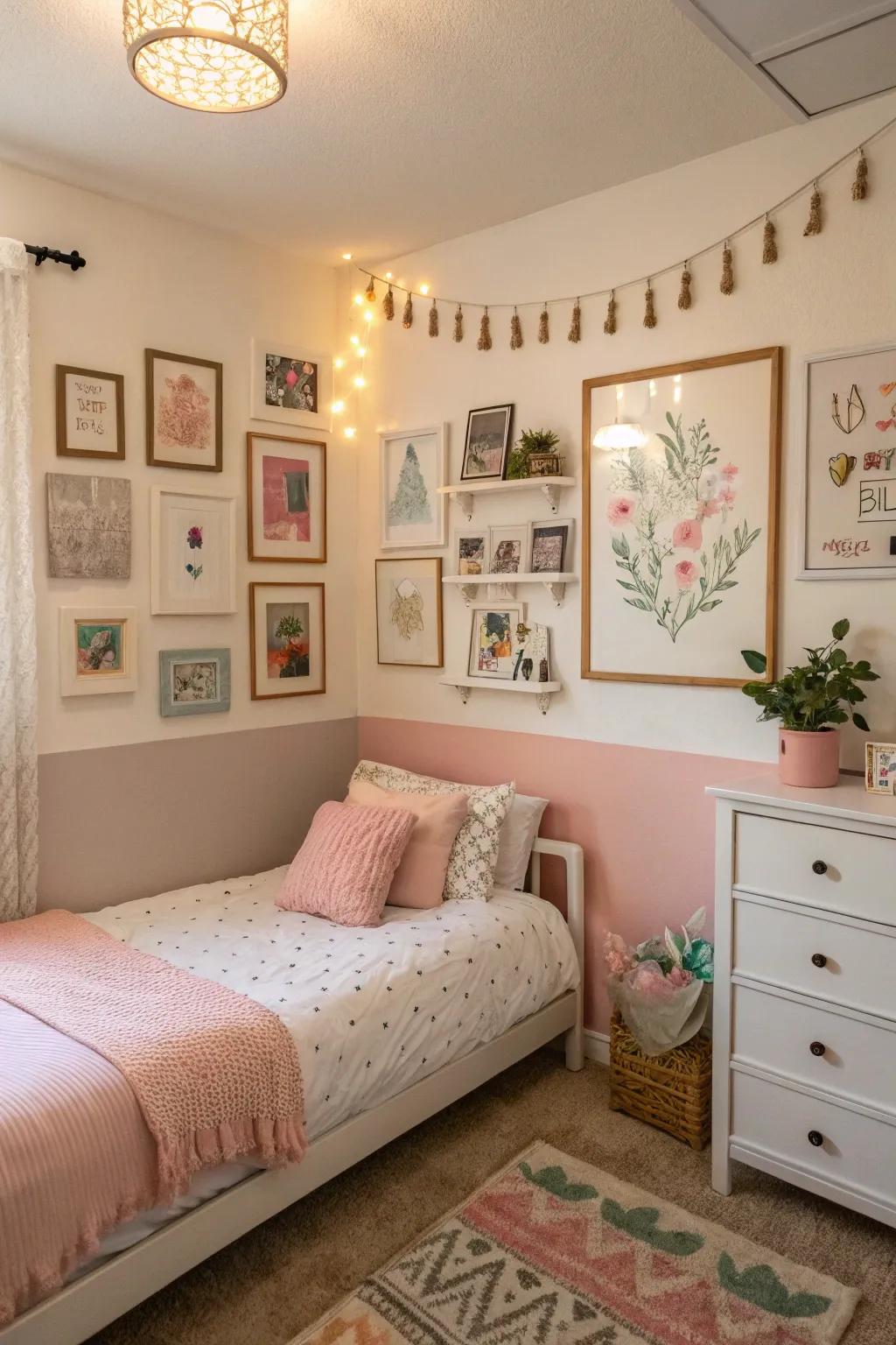 Use wall art to express your individuality.