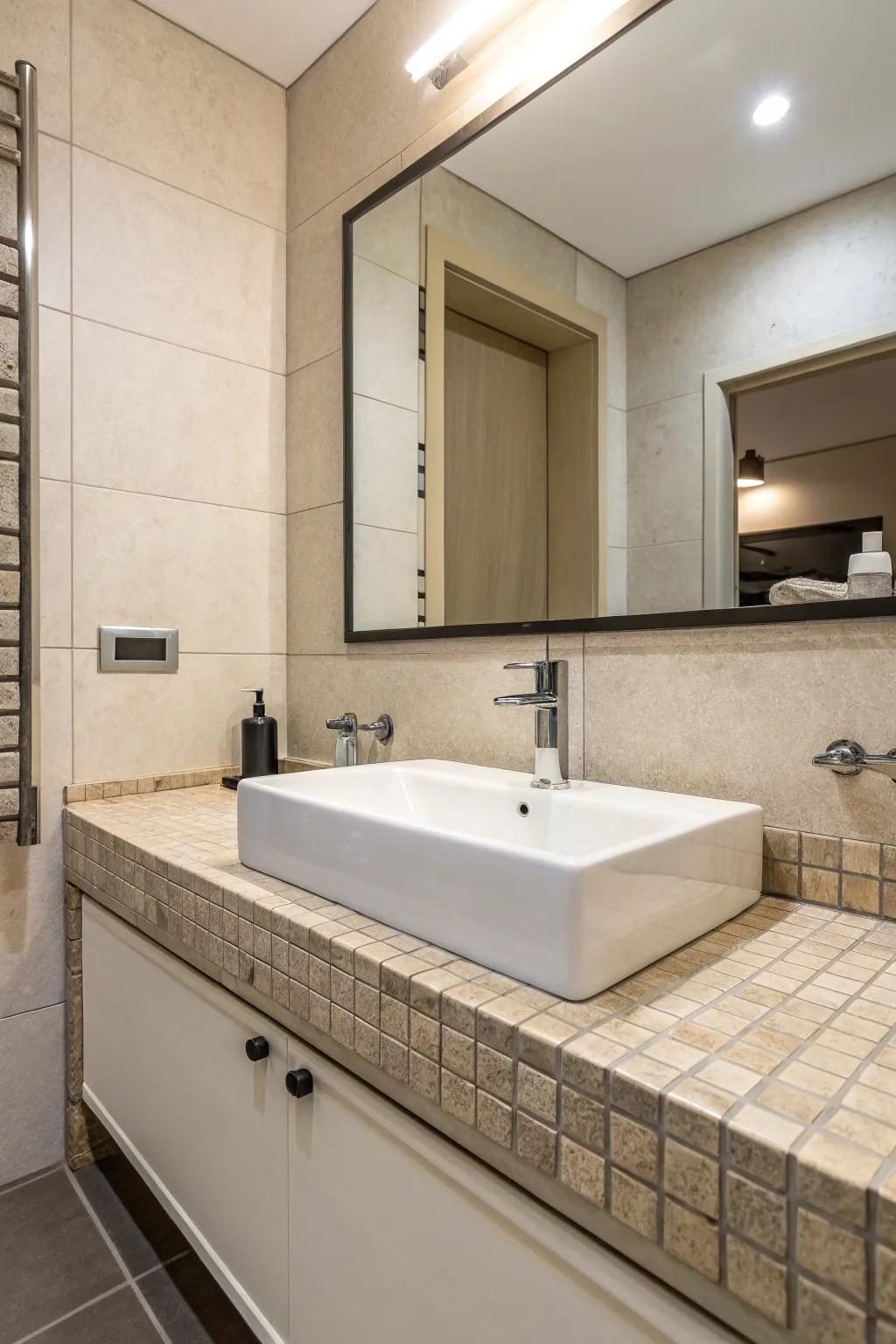 Simple design for a polished, calming area.