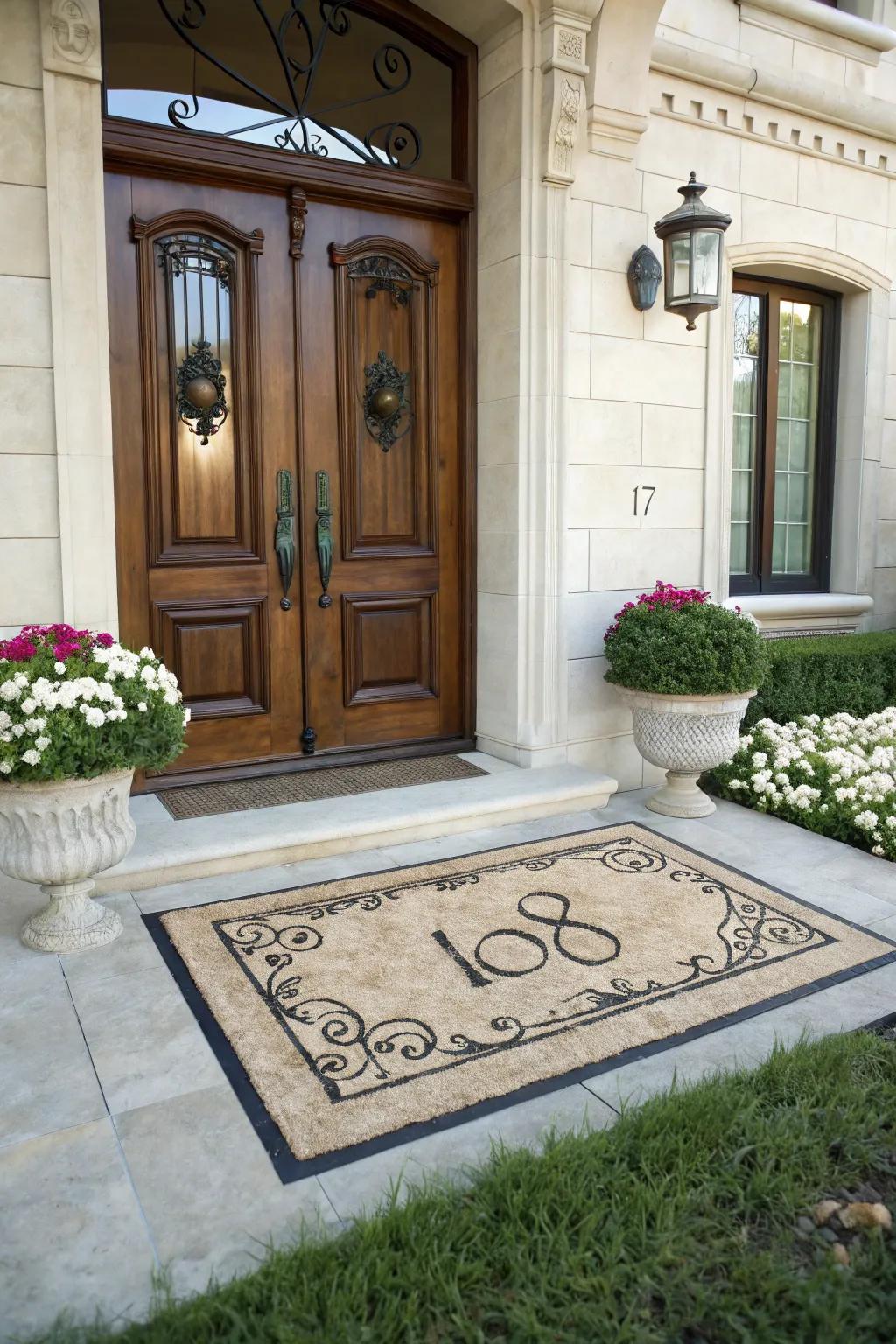 Personalize your entrance with house number designs.
