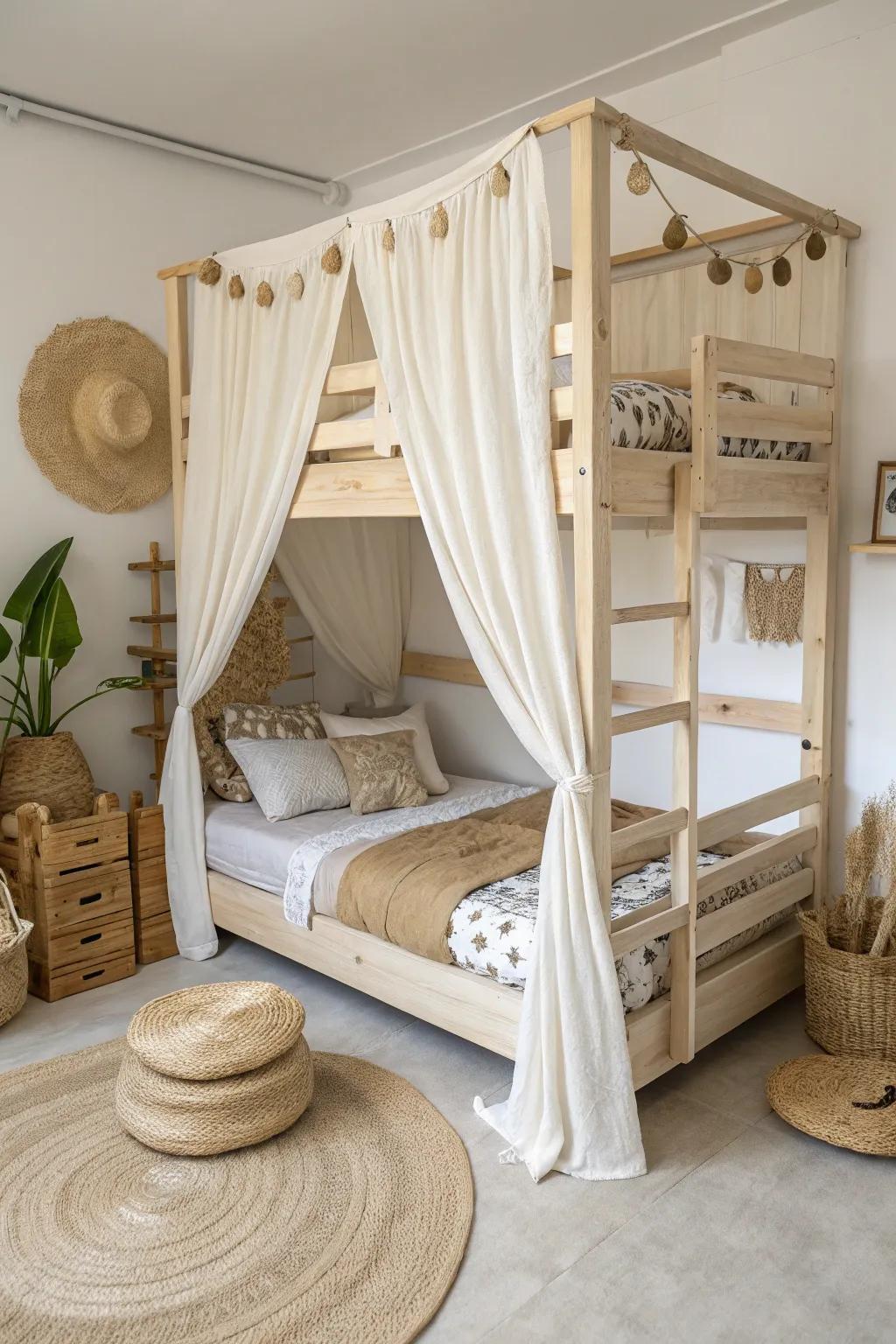 An eco-conscious canopy brings nature indoors.