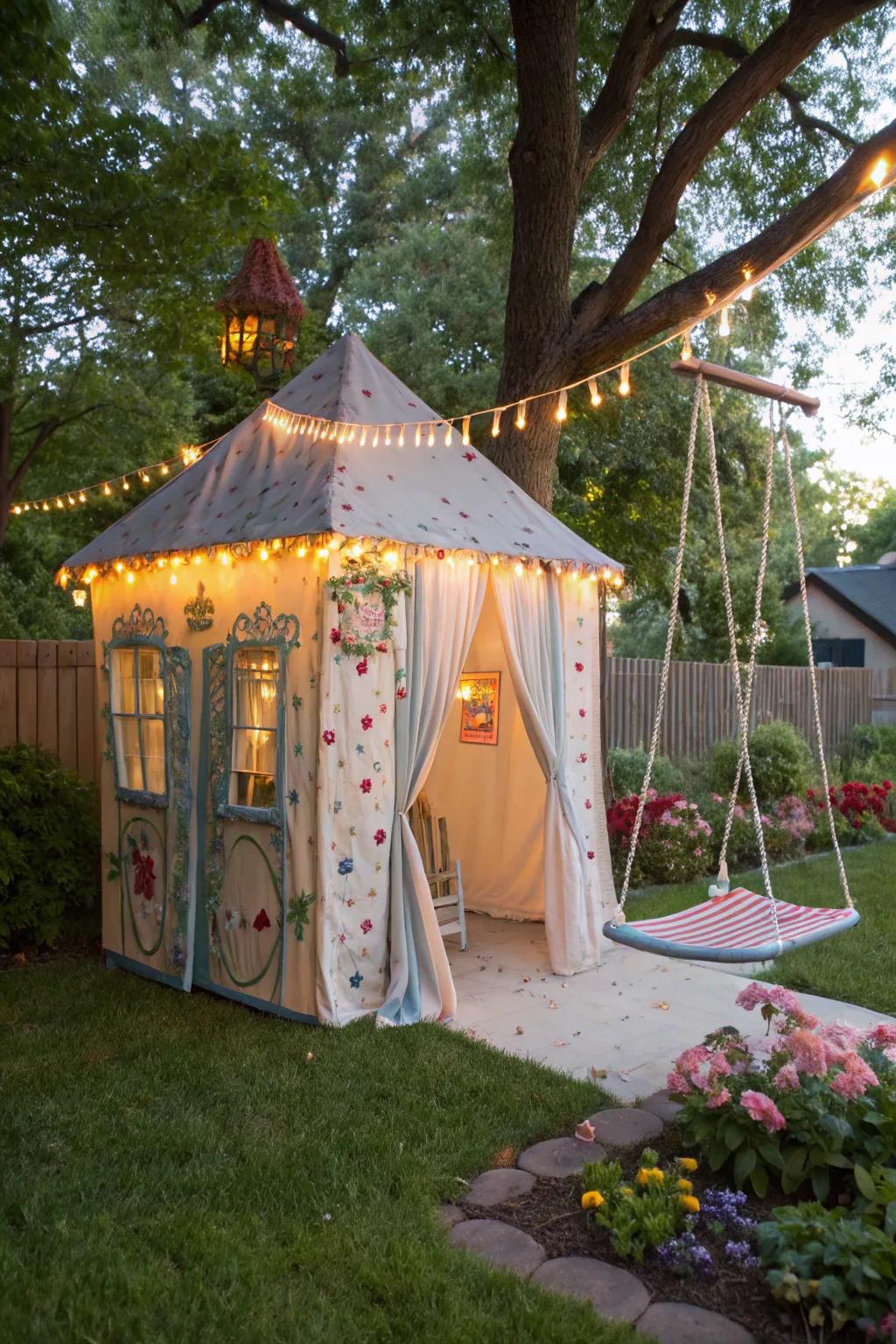 A whimsical playhouse for endless adventures.