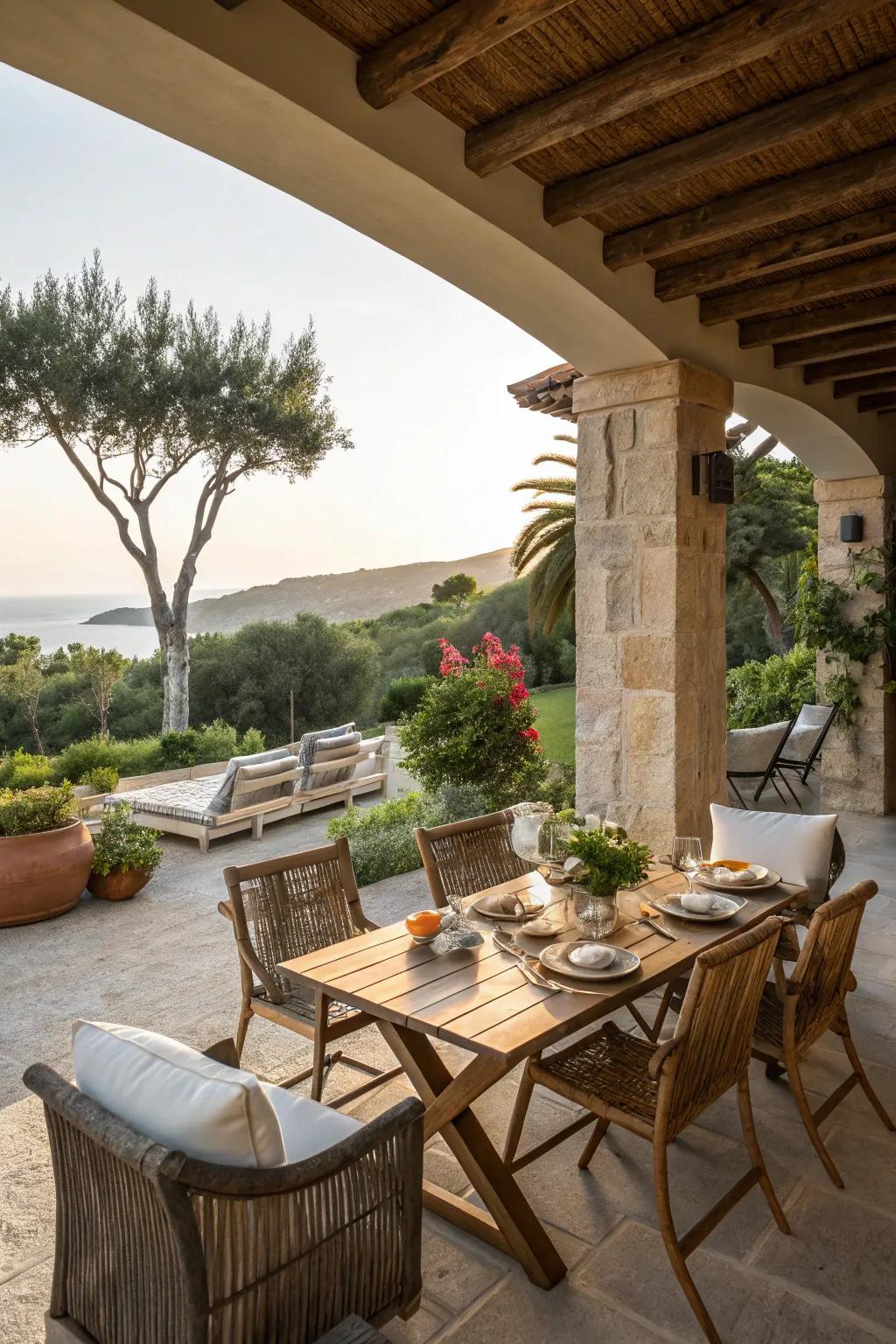 Outdoor spaces enhance leisure and relaxation.