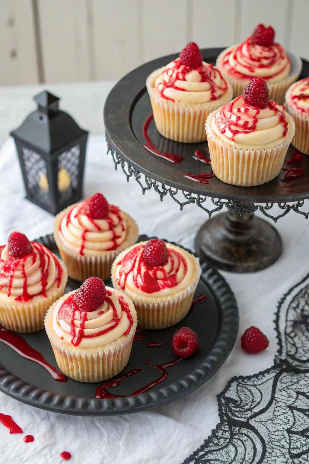 Pleasant treats sporting a scarlet-hued twist are suited for your undead shindig.