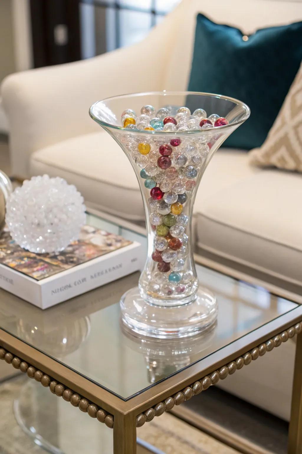 Add glamour with acrylic beads as additions.