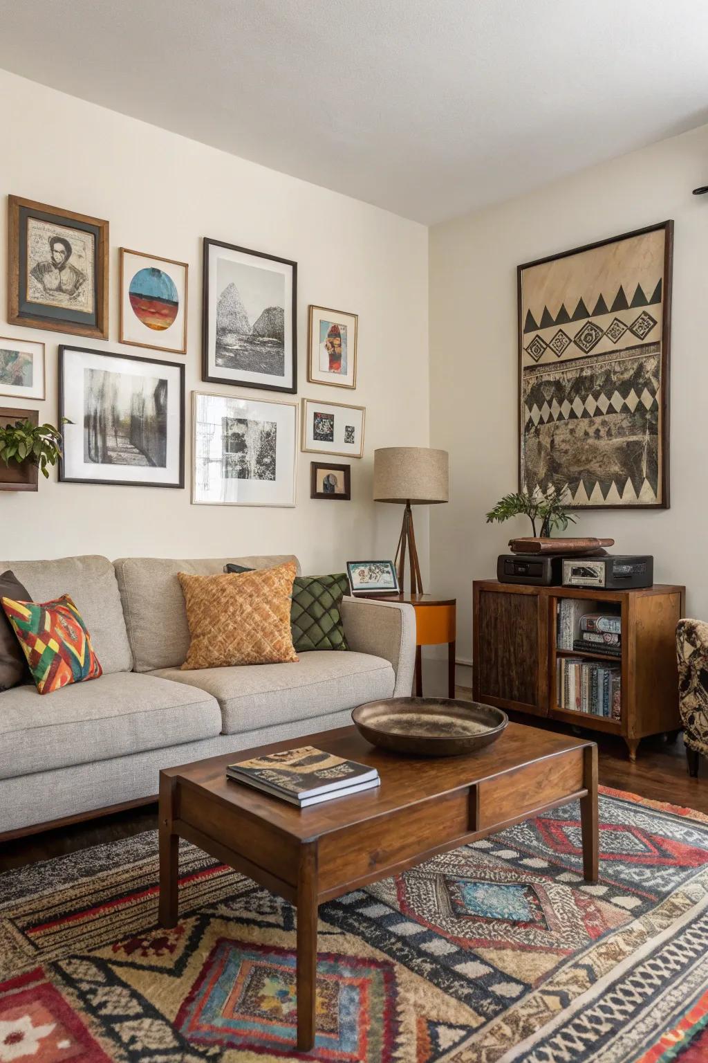 Your own style and flair are on display in an eclectic combination.