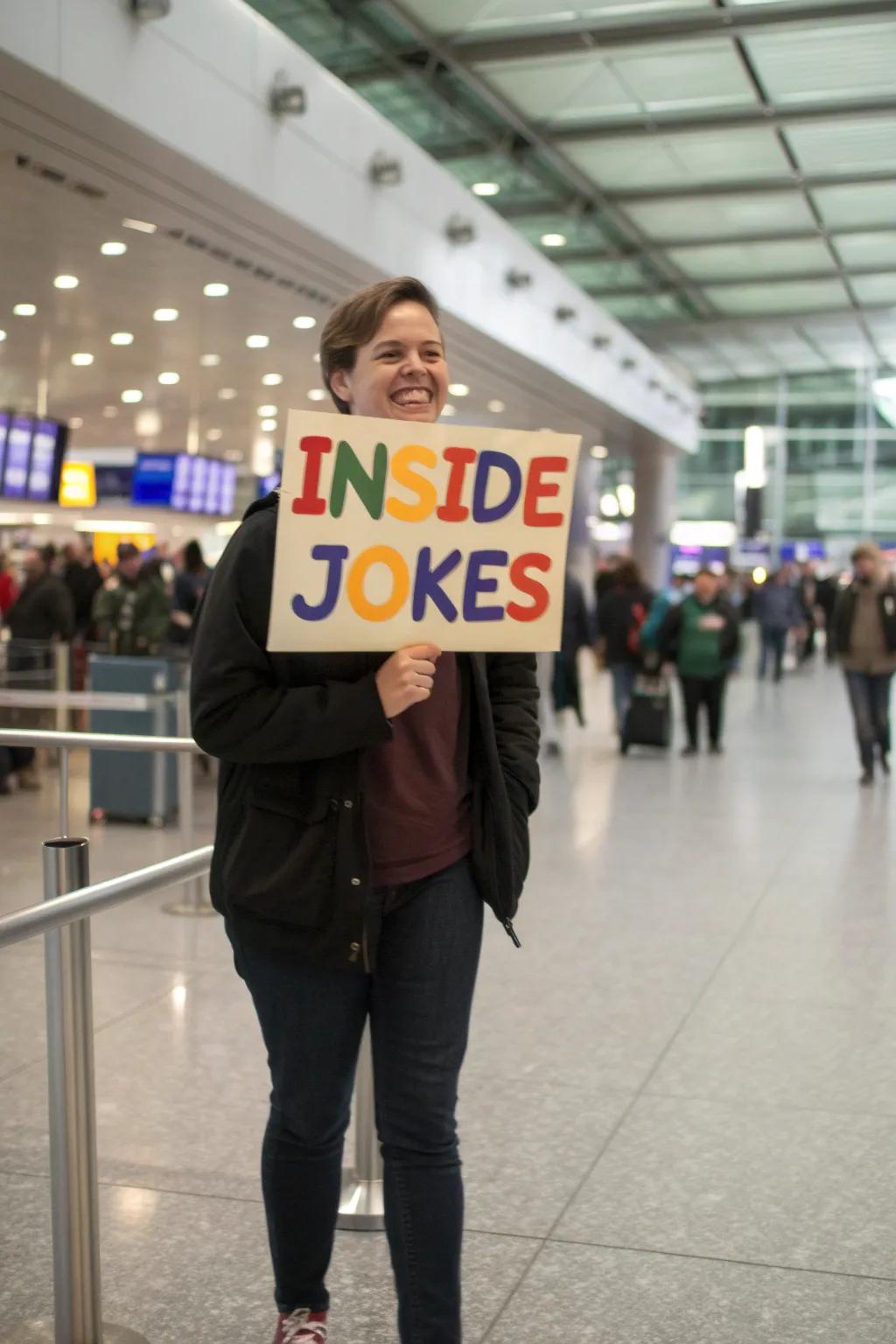 Private jokes result in a uniquely personal greeting.