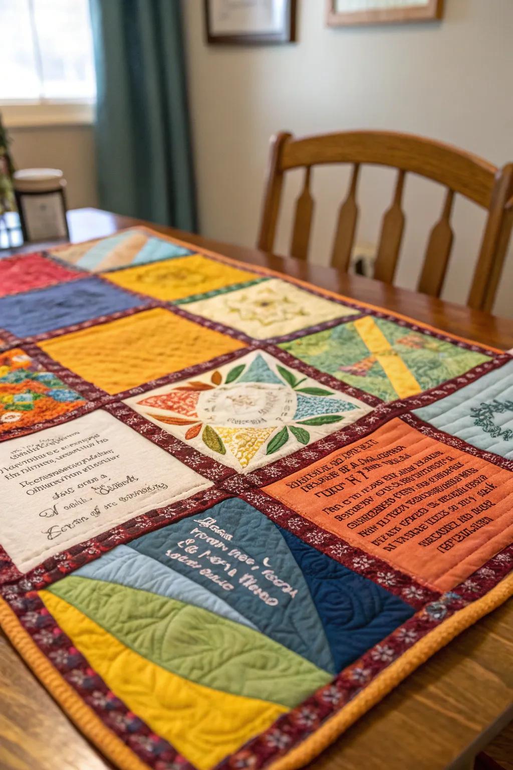 A blanket that envelops you in beloved memories.