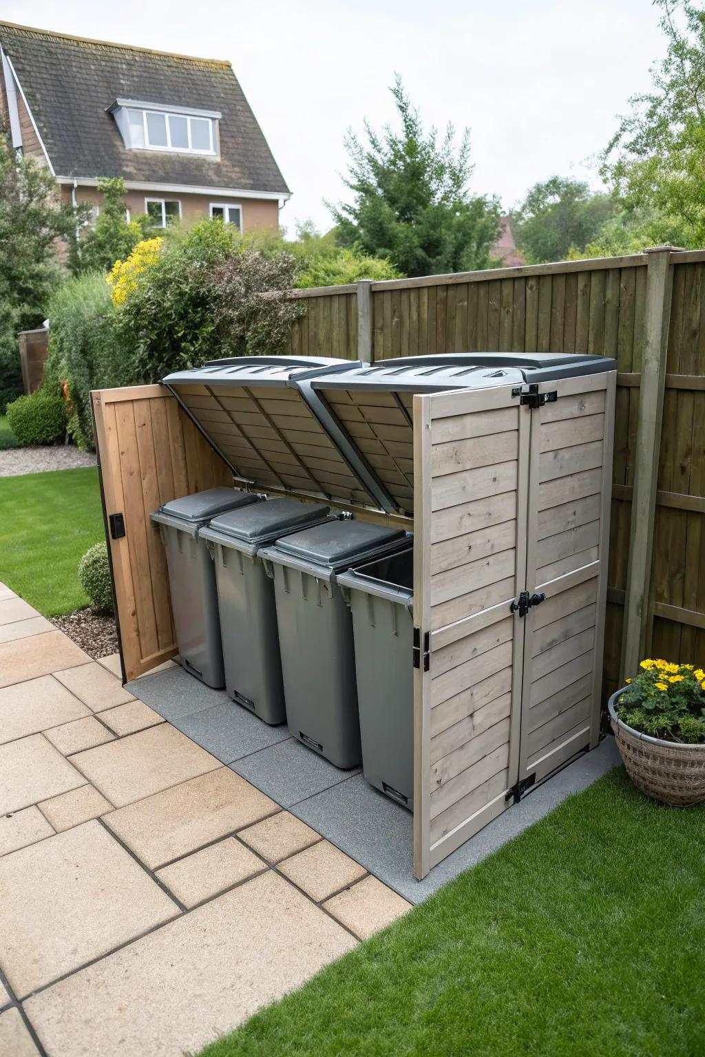 Assure convenience with user-friendly container storage features.