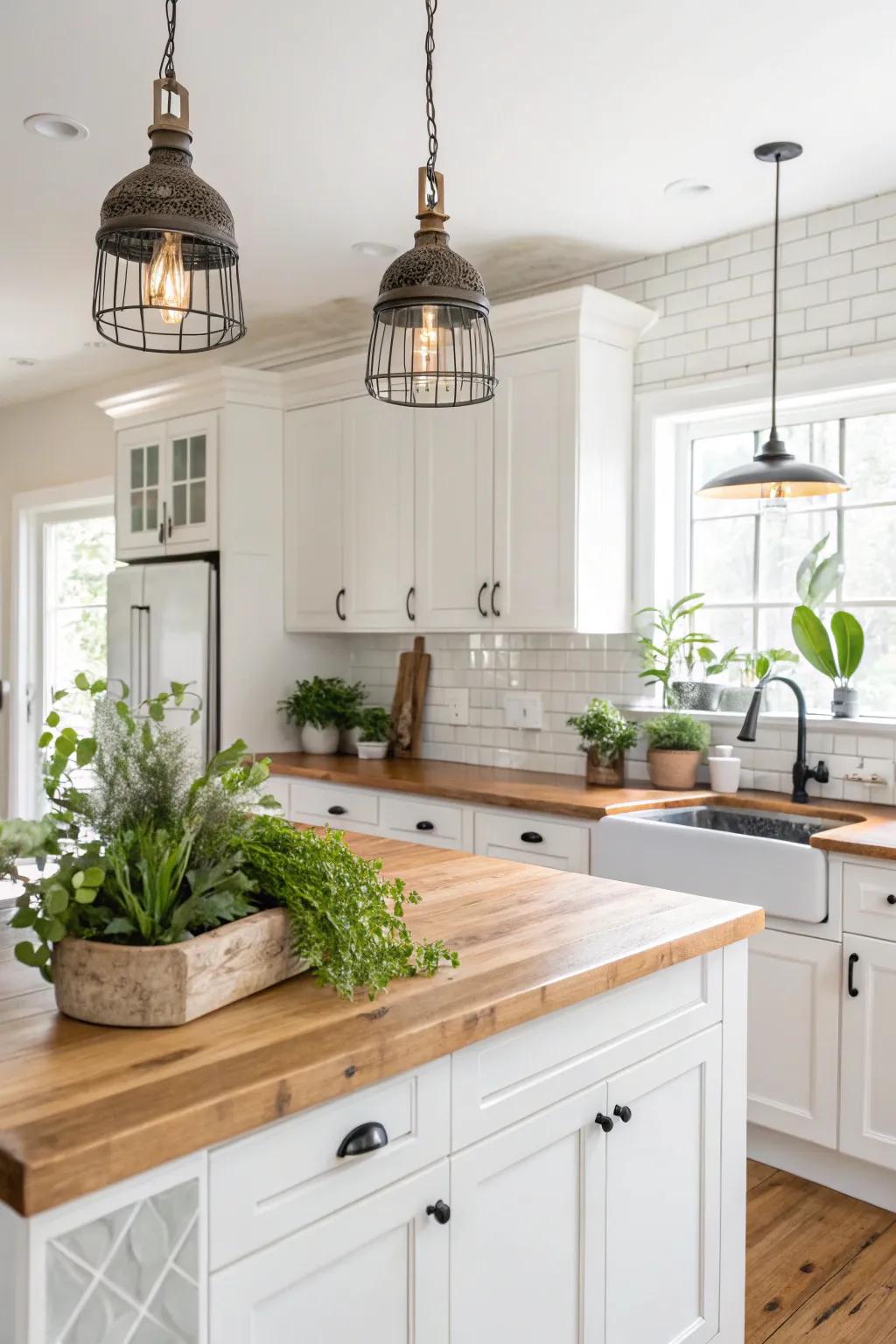 These decorative touches bring a personal and warm feel to the kitchen.