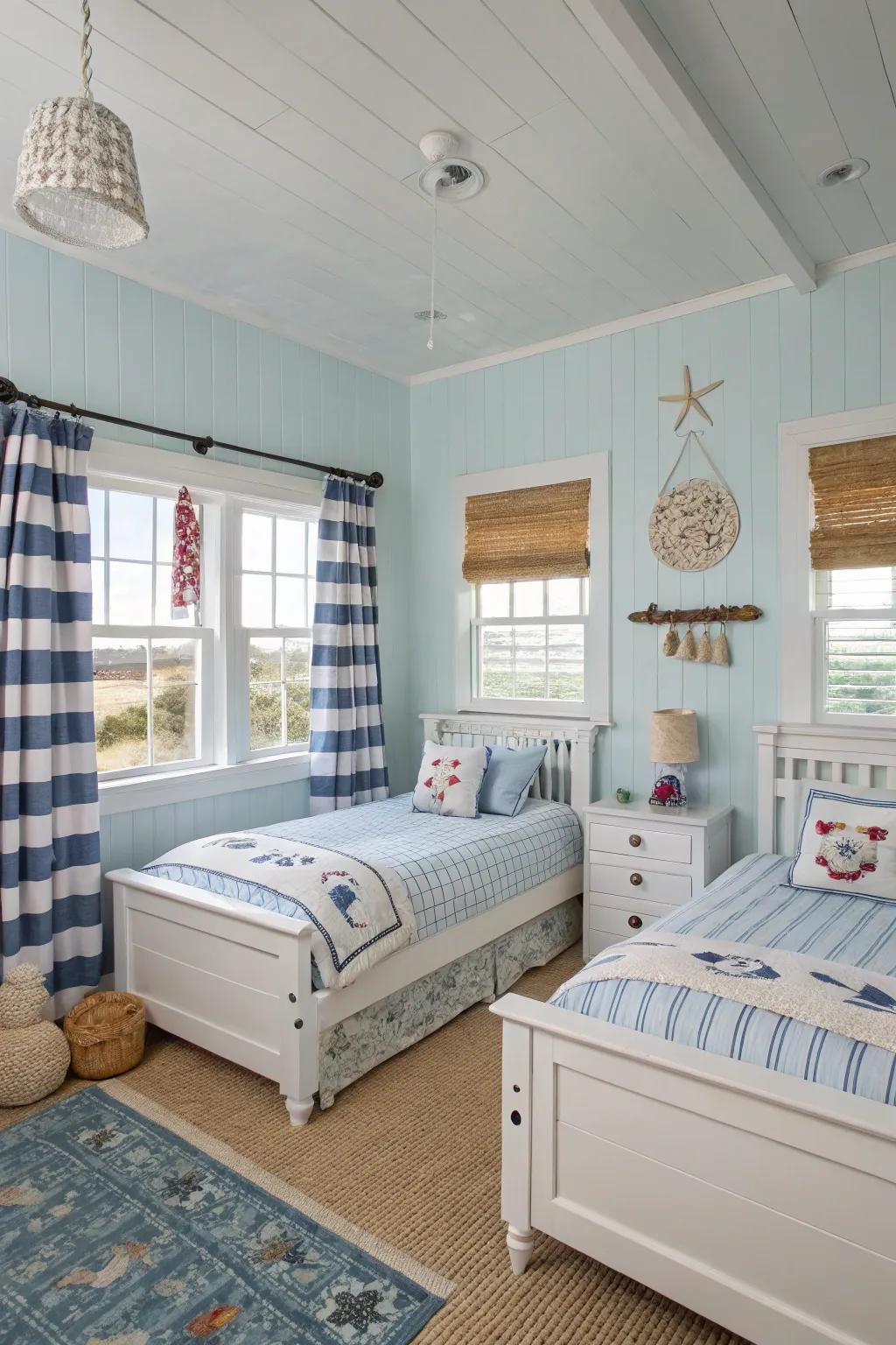 Space theme for distinctive ambiance.