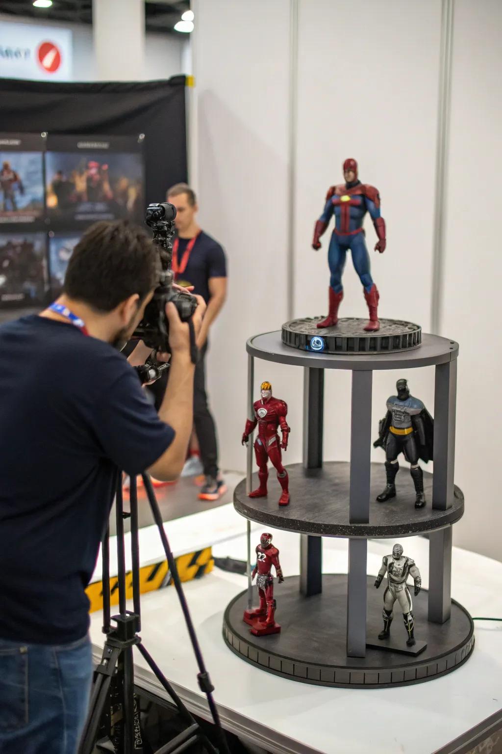 Revolving presentations furnish a 360-degree vista of your assortment.