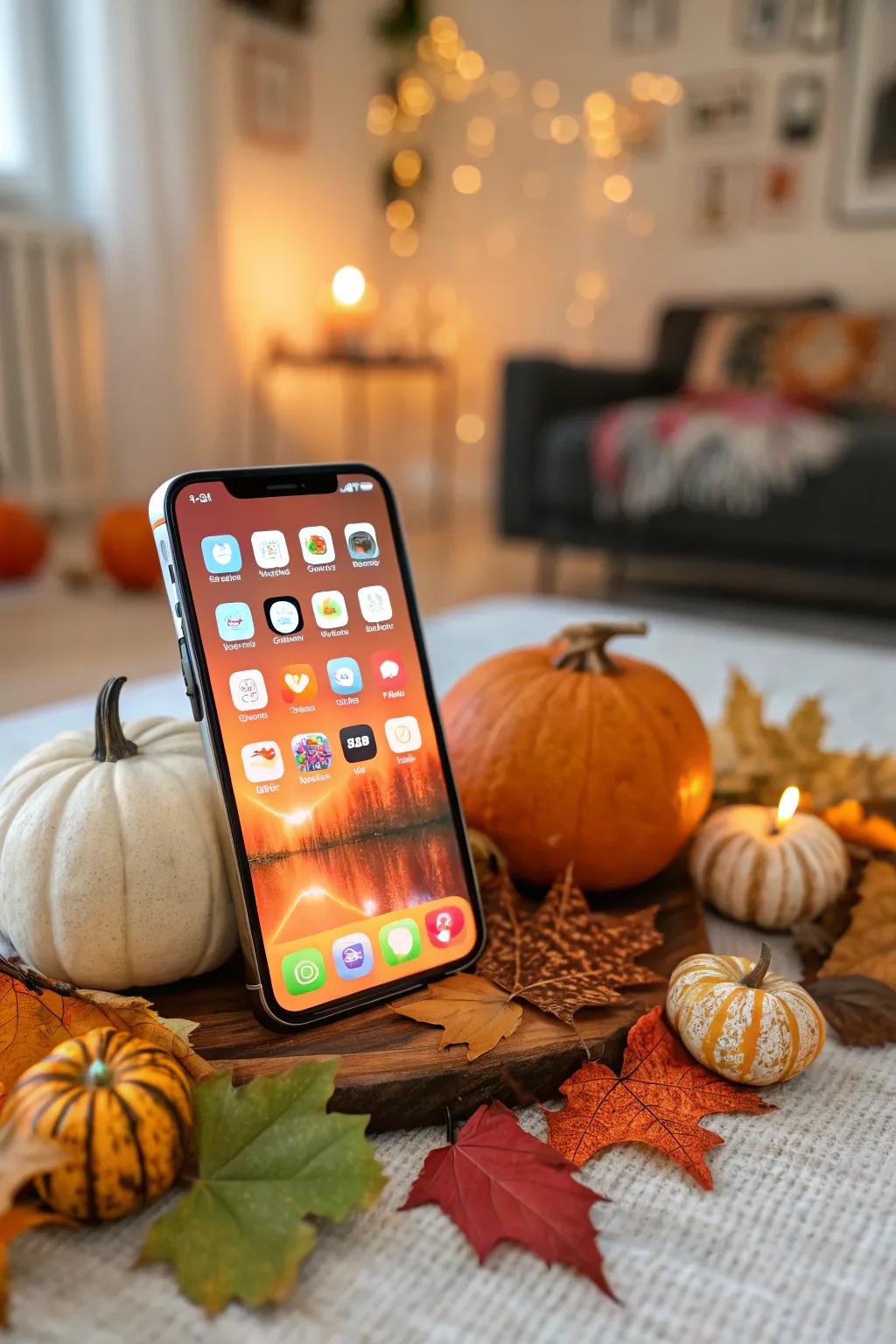 Seasonal themes maintain a fresh and festive vibe on your home interface.