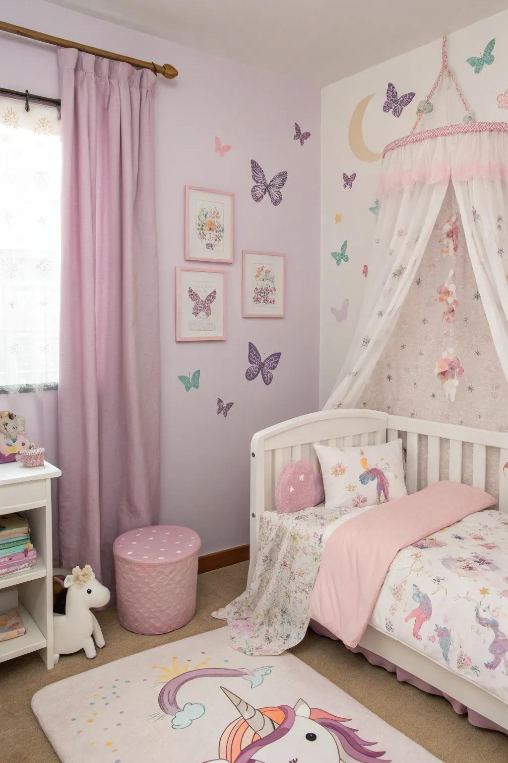 Theme-based decor adds personality and charm to the area.