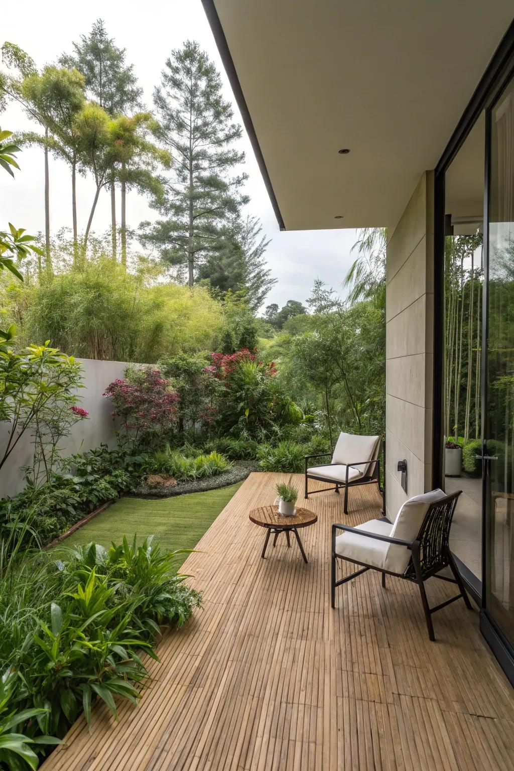 Bamboo flooring is both eco-conscious and stylish.