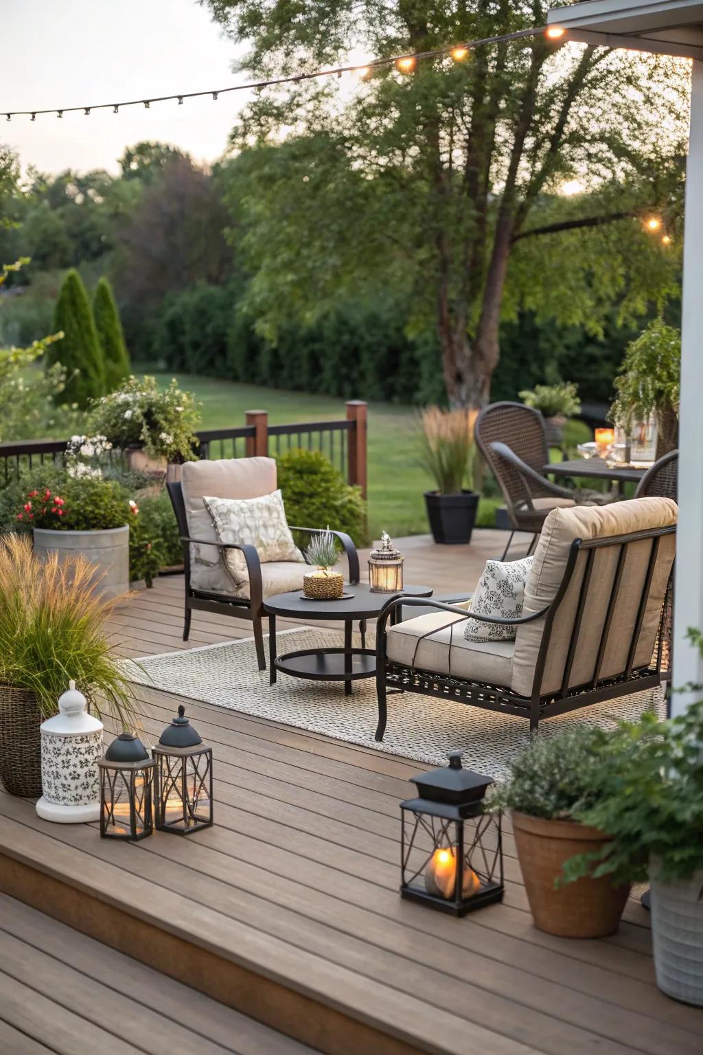 A patio or deck paves the way for memorable outdoor moments.