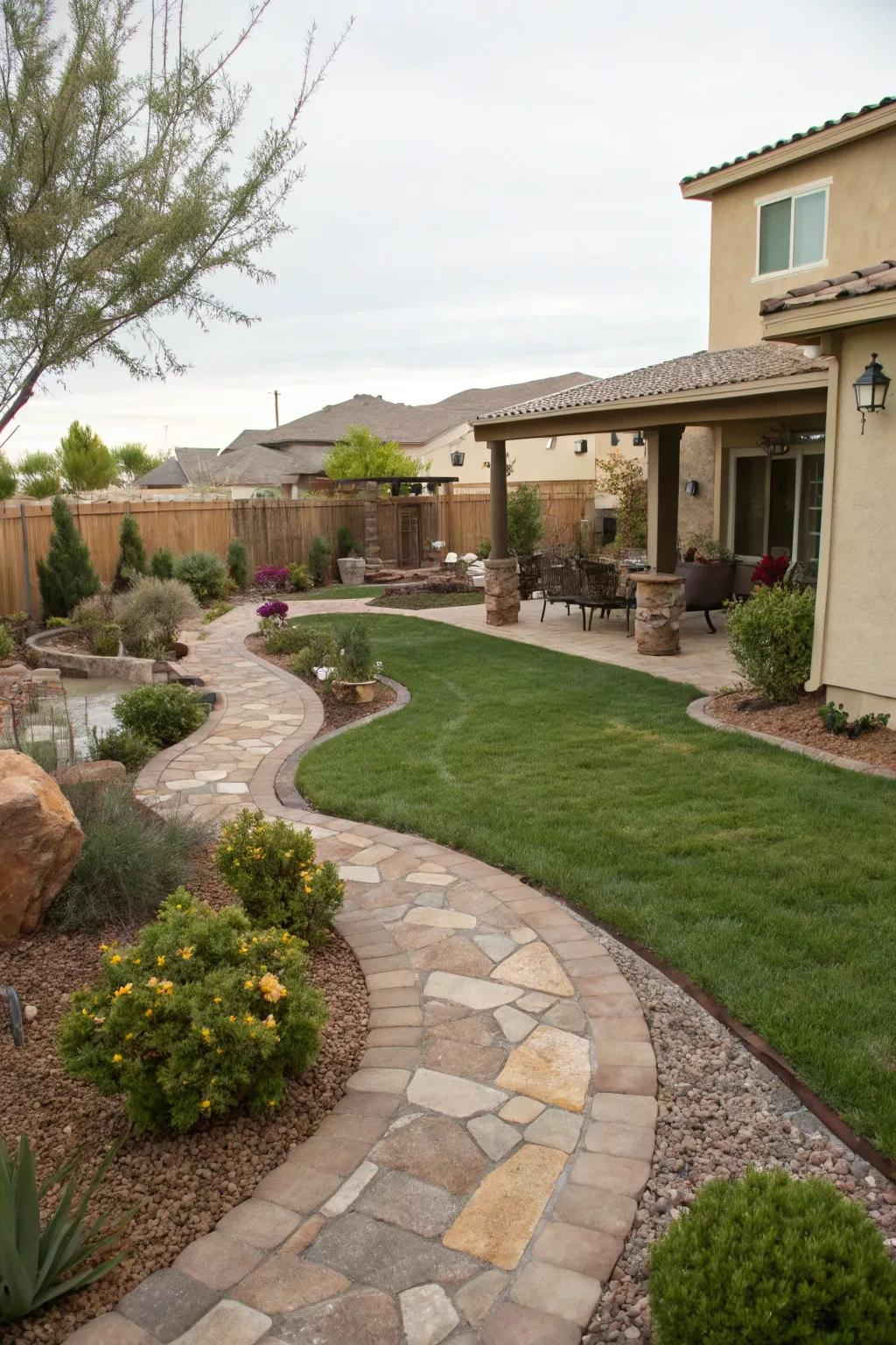 Stylish paths introduce structure and beauty to your landscape.