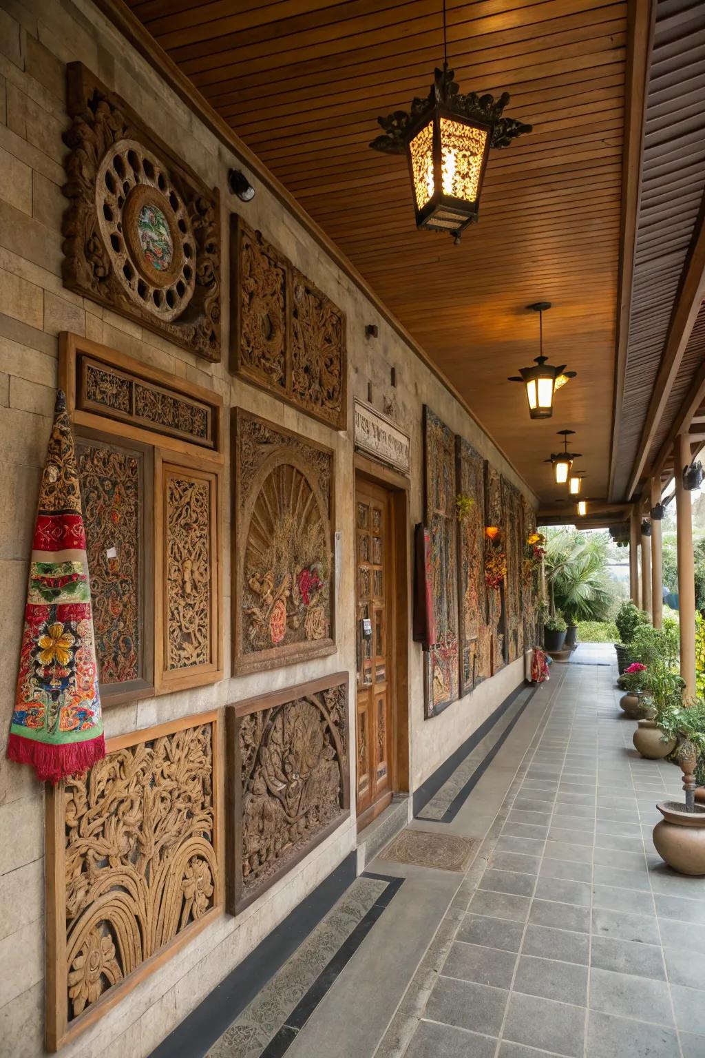 Cultural embellishments infuse your area with Balinese allure.