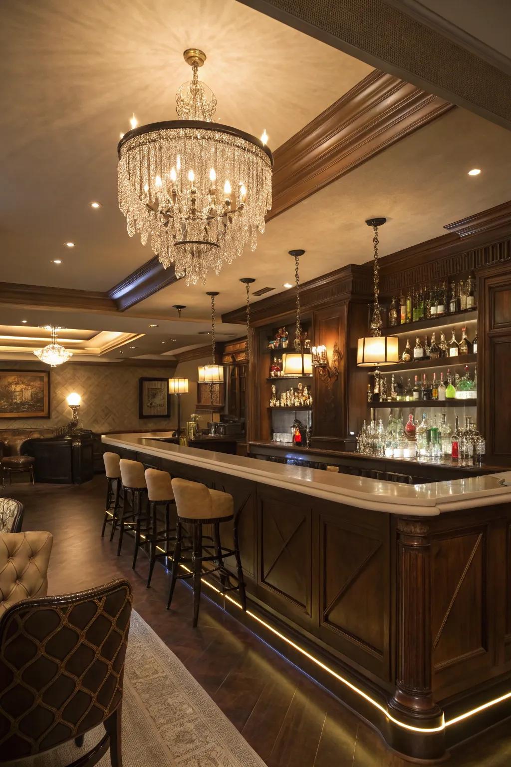 Add a touch of sophistication with a tiered light.