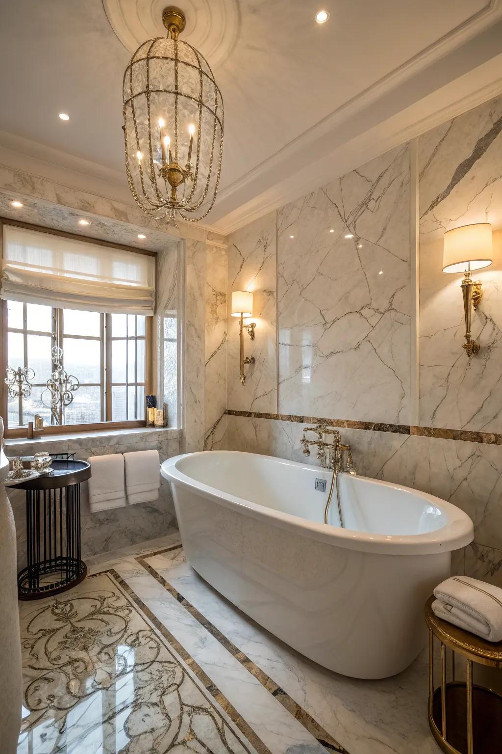 Elegant fixtures elevate the style of your bathroom.