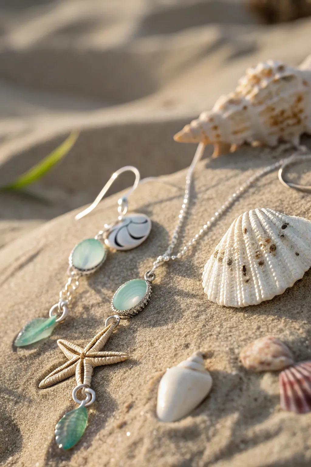 Add a touch of ocean elegance with beach-inspired jewelry.