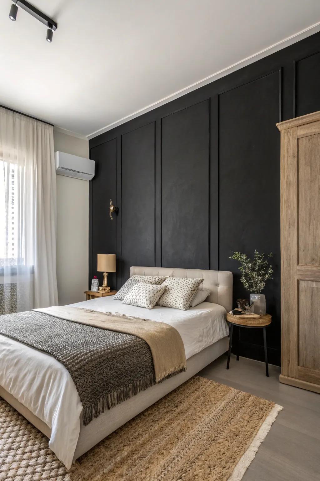 Charcoal can be striking in minimalist settings.