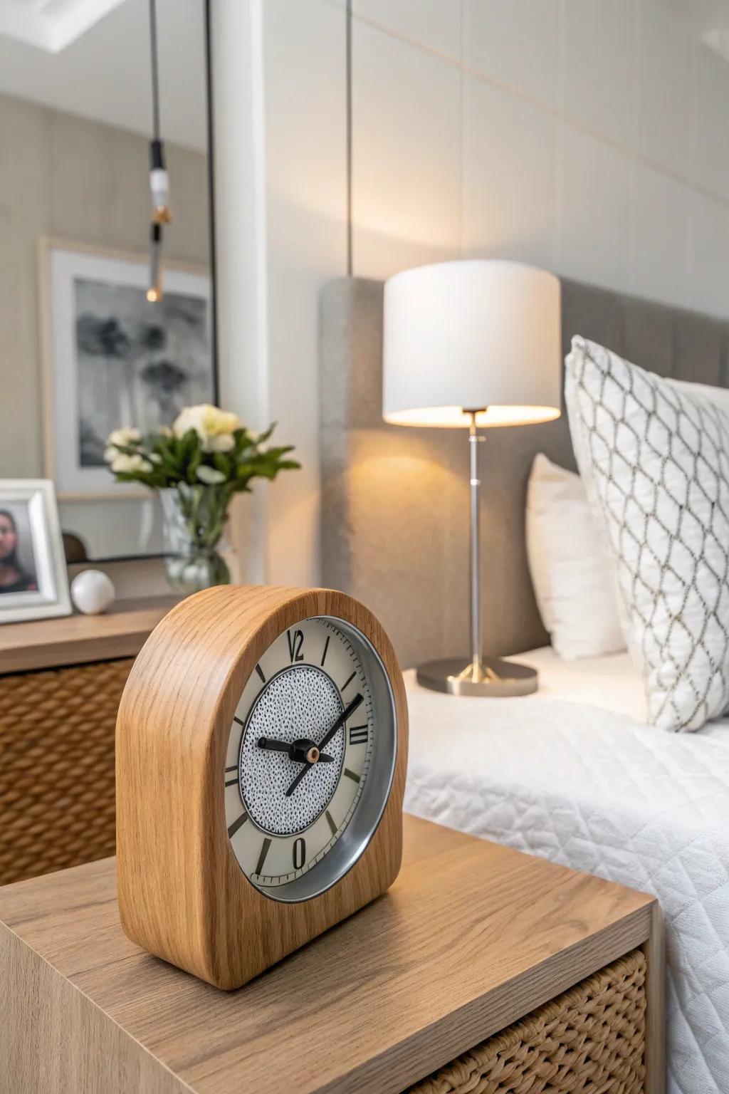 Introduce texture and intrigue with clocks made from distinctive materials.