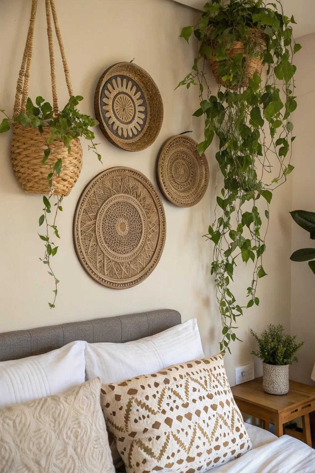 Decorative items give your walls character.
