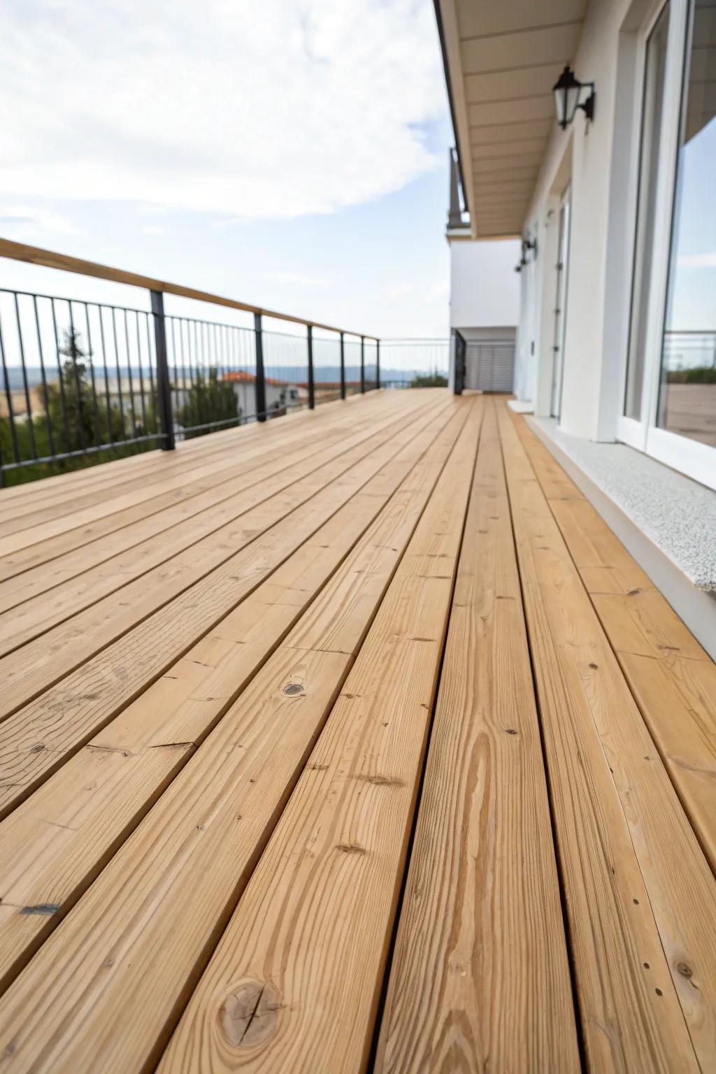 Natural see-through layers highlight the raw beauty of wood.