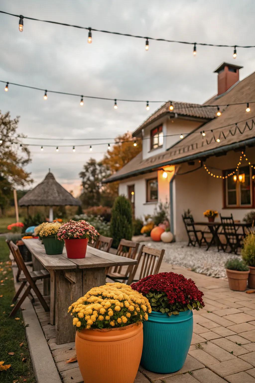 Extend the fall celebrations to your outdoor spaces with charming decor.