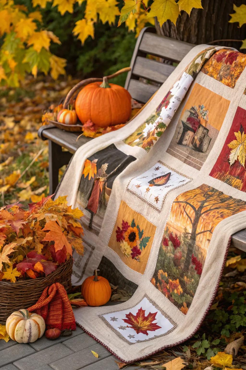 A seasonal favorites throw adds a touch of festivity to any room.