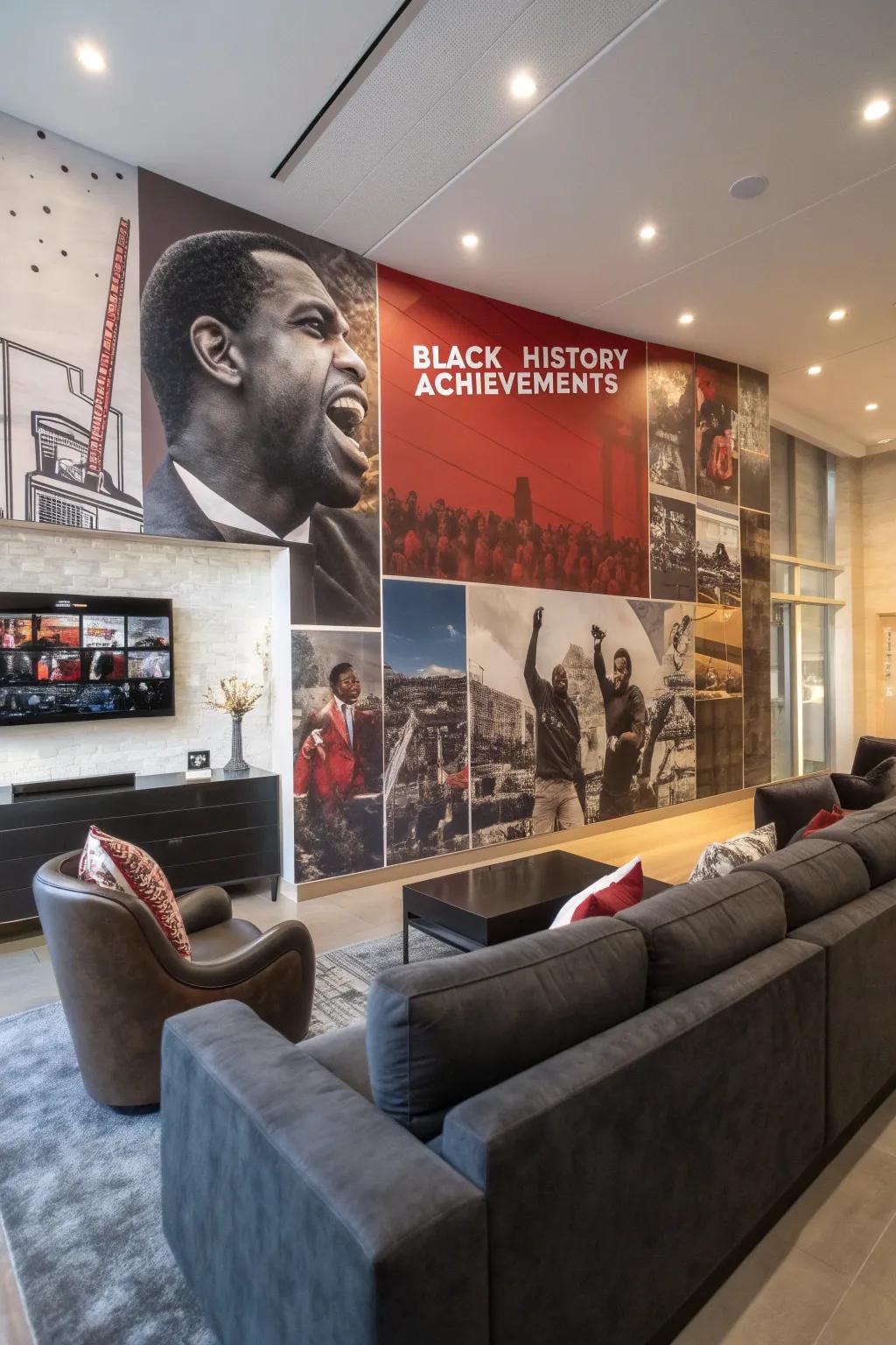 A mural celebrating Black history turns into a breathtaking centerpiece.