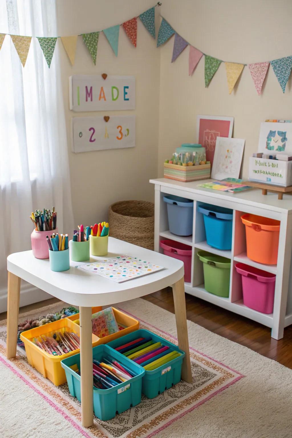 A crafting precinct inciting creativity and hands-on exhilaration.