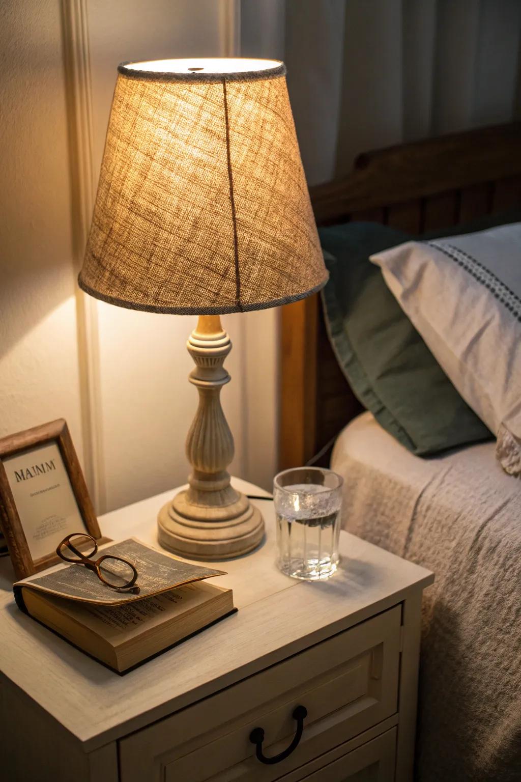 Hessian light covers impart warmth to your illumination.