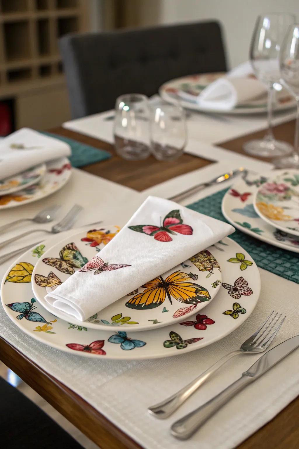 Butterfly tableware elevates every dining experience.