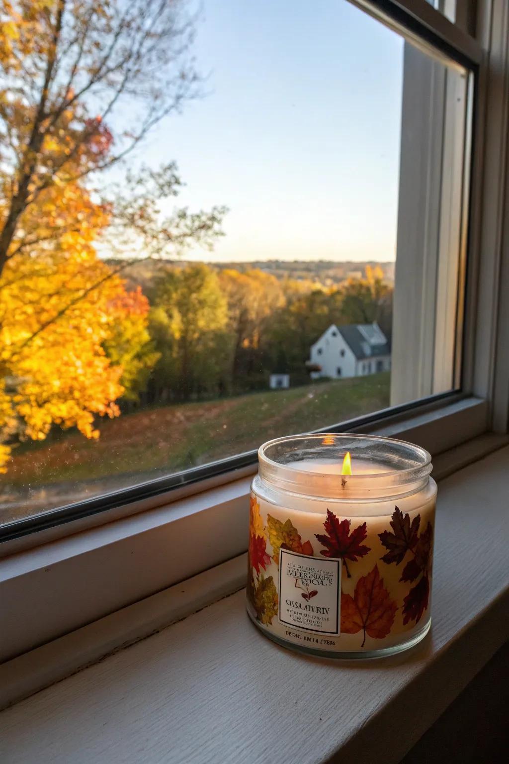 Seasonal candle labels that import the splendor of nature inside.
