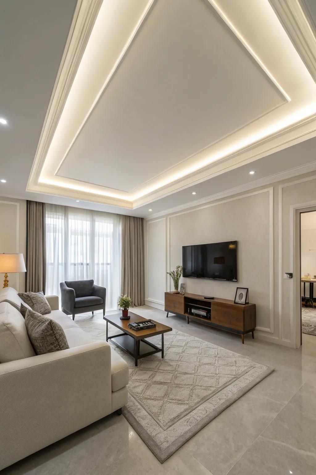 Embrace simplicity with simple modern ceilings.