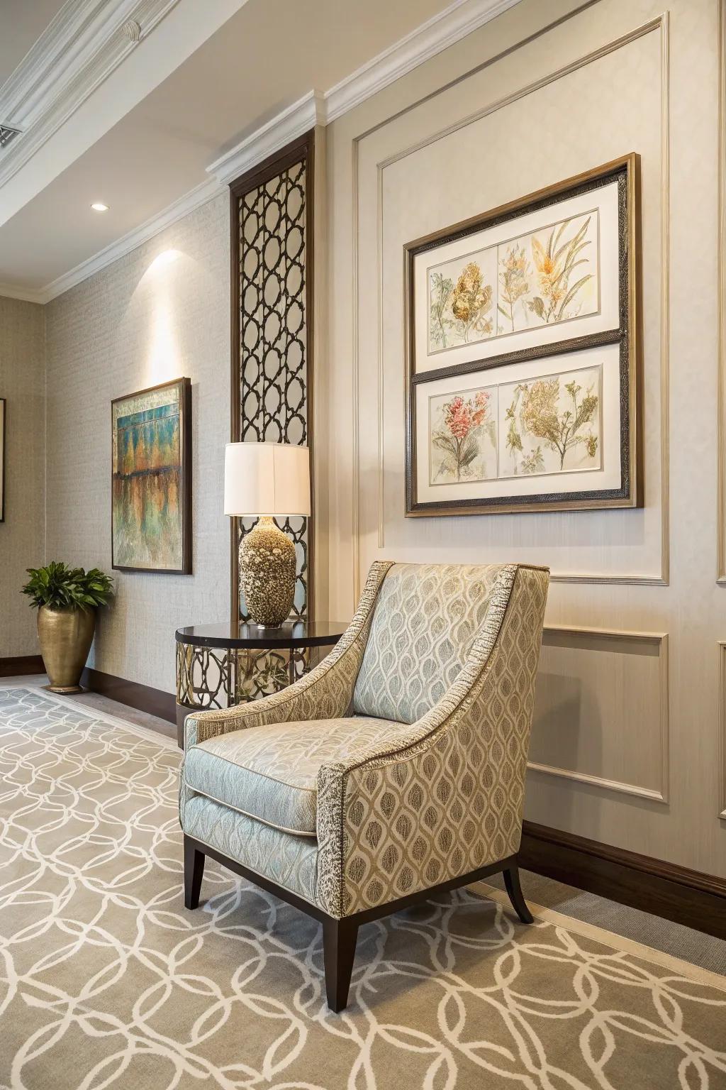 Achieve harmony by coordinating colors with decor elements.