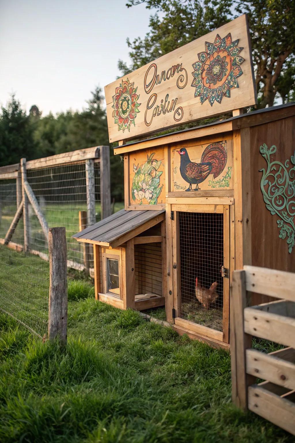 Bespoke markers enrich your hen house with an individual and unparalleled element.