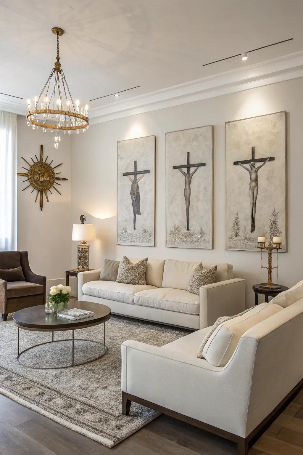 Minimalist artistry conveys a pristine and modern feel with meaningful resonance.