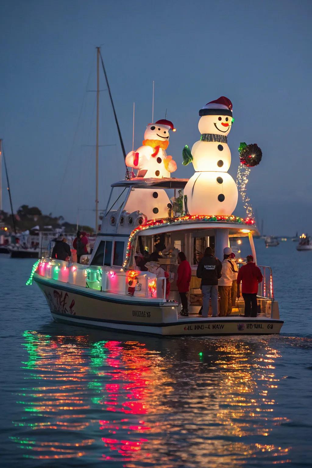 A joyful gathering of holiday characters, pleasing both young and old.