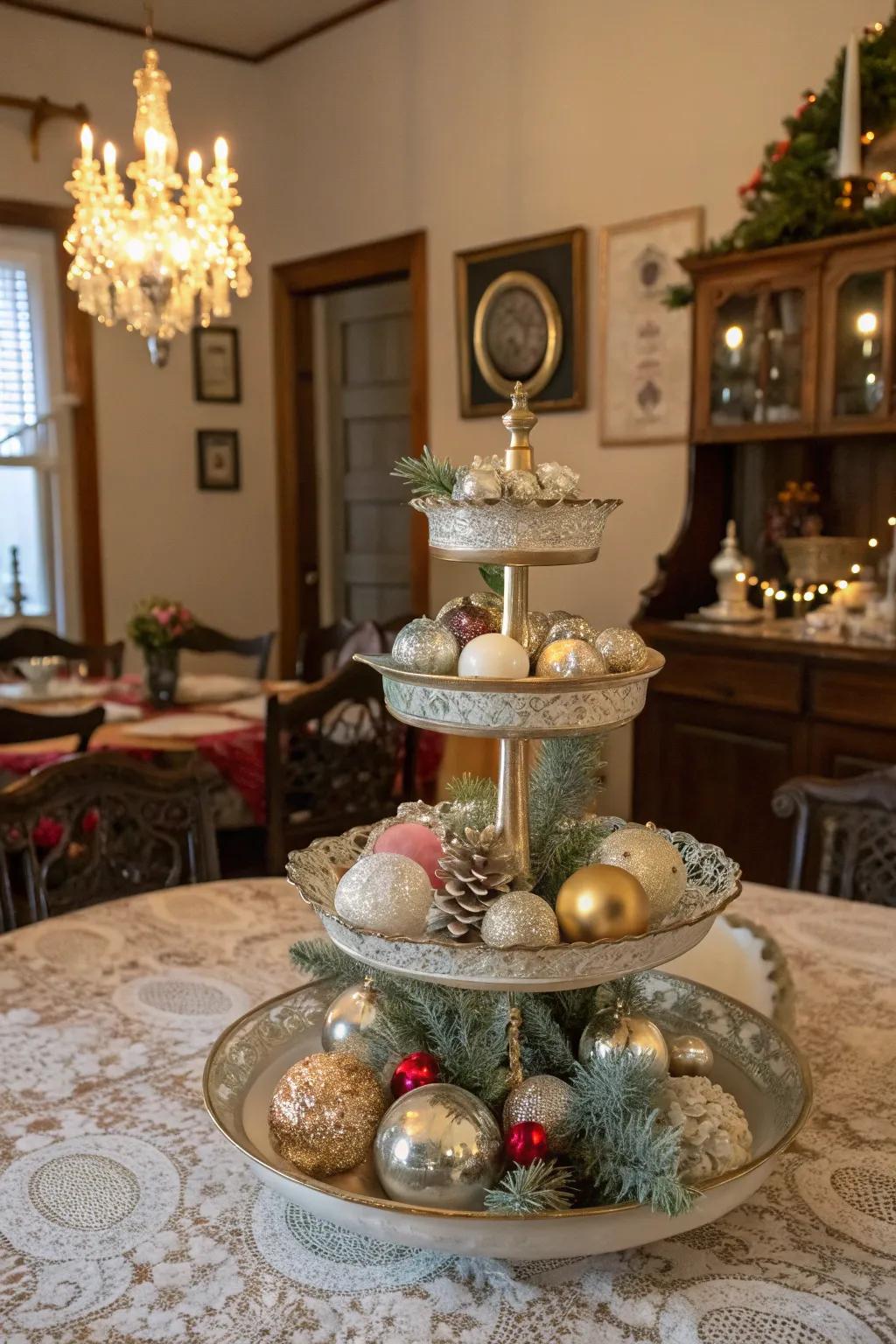 A charming vintage display.