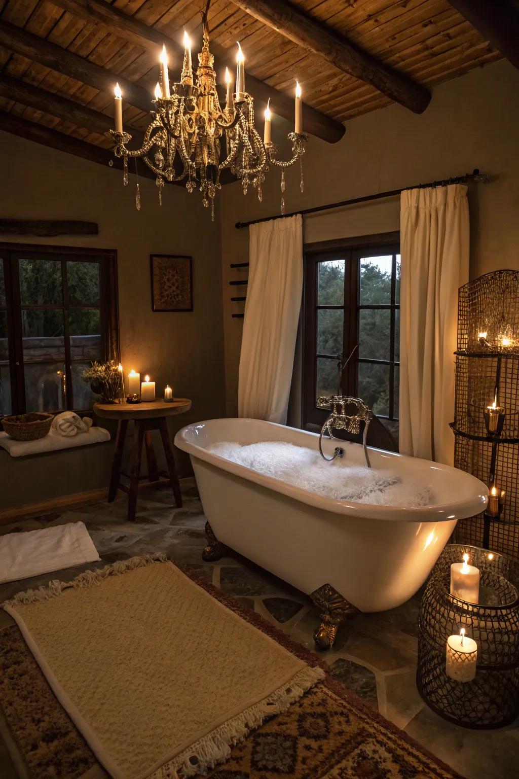 A spa-inspired sanctuary where relaxation is key.