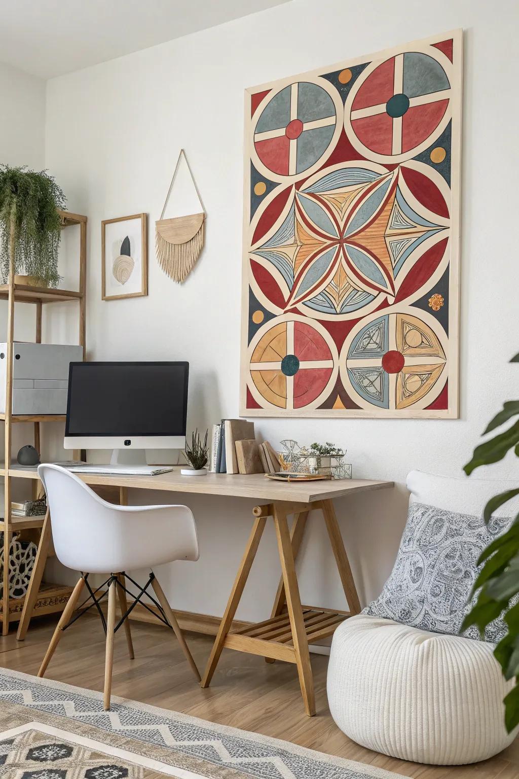 Symmetrical figures add a modern and sophisticated touch to your decor.