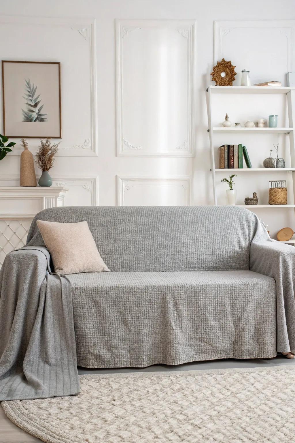 Neutral shades bring an understated elegance to your sofa.